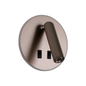 Бра, настінний світильник Italux WL-53742-1-CF Furla LED 1x8W 3000K 516Lm IP20 коричневий