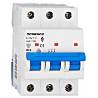 Автоматичний вимикач 32А 3P 6кА, Schrack Technik