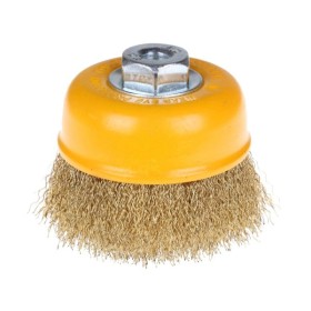 Щітка чашка Tolsen (77501) М14 75мм з гофрованого латунованого дроту 0.3мм