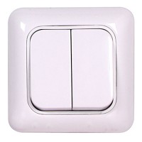 Двухклавишный выключатель E.Next 10А 250В (205)