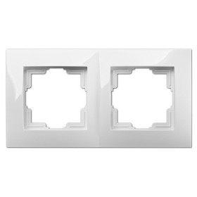 Двомісна рамка Elektro-Plast Carla 1772-00 (білий)