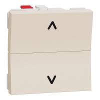 Вимикач для жалюзі Schneider Electric Unica New NU320744 2-х клавішний 6А 2м бежева