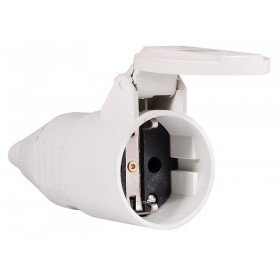 Переносная розетка с защитной крышкой Аско-Укрем ГП 16А/2 (220В) 2Р+РЕ (212) (A0080030009)