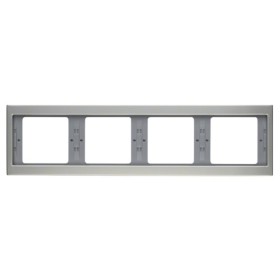 Рамка 4-местная, горизонтальная, нержавеющая сталь Berker K.1