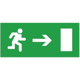 Информационная наклейка на светильник Delux (90012014) «Exit Right» (REL801 802) 233х150мм