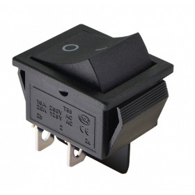 Переключатель Аско-Укрем KCD2-211 B/B (0-I) с самовозвратом черный (A0140040138)