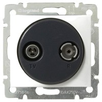 Механизм розетки TV-R Valena белый