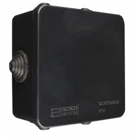 Розподільча коробка Аско-Укрем UAtmo Jet Black 100*100*50