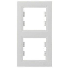 Рамка 2-местная вертикальная белая Asfora, EPH5810221