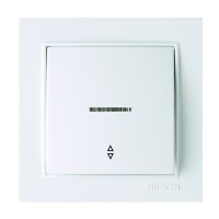 Вимикач Nilson Thor білий 1кл прохідний з підсвіткою ( 27111008 )