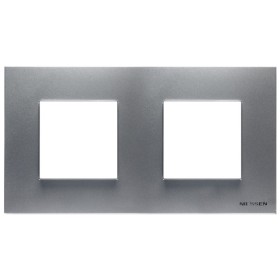 Двомісна рамка ABB Zenit N2272 PL (срібло)