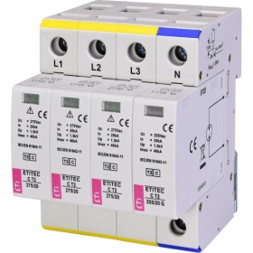 Ограничитель перенапряжения ETI 002440403 ETITEC C T2 275/20 (3+1) 4p
