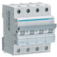 Автоматичний вимикач Hager MCN406 6кА C 6A 4P