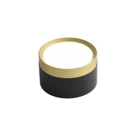 Cветильник точечный накладной VEGAS GX53 IP20 круг черный+золото Violux ( 340201 )