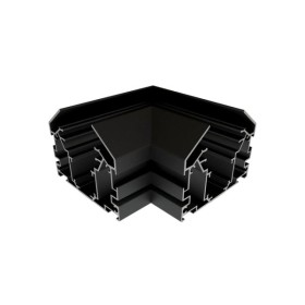 Зєднувач кутовий Oledim 7771556 OL441 48V для шинопровода натяжної стелі (гарпун) чорний