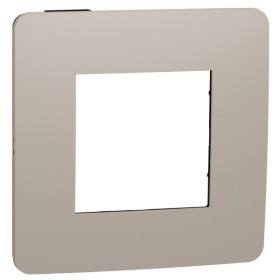 Однопостова рамка Schneider Electric NU280228 (пісочний/антрацит)
