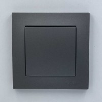 Выключатель EL-BI VEGA антрацит матовый 1-кл ( 510-016700-200 )