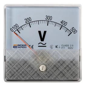 Вольтметр Аско-Укрем 500В АС 80х80мм (А-80) (A0190010058)