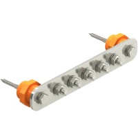 Шина вирівнювання потенціалів OBO Bettermann (5015854) BigBar на 5 підключень з нержавіючої сталі