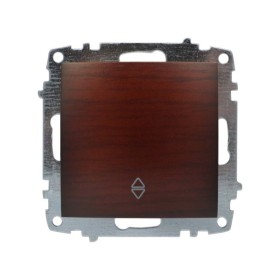 Выключатель ELBI ZENA Woodline красное дерево 1кл проходной без рамки ( 609-012900-209 )