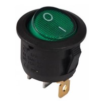 Перемикач TNSy KCD1-8-101N G/B круглий з підсвічуванням зелений (TNSy5500737)