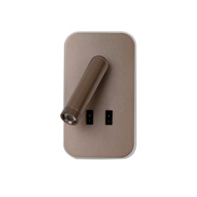 Бра, настінний світильник Italux WL-83957-1-CF Doria LED 2x8W 3000K 559Lm IP20 коричневий