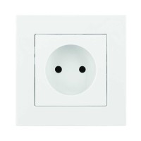 Розетка Nilson Moda біла 1-на без заземлення ( 21111015 )
