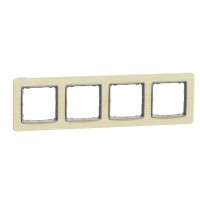Четырехместная рамка Schneider Electric Sedna Elements береза SDD380804