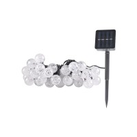 Гирлянда на солнечной батарее Goldlux 315236 Balls LED 2700K IP44 прозрачная
