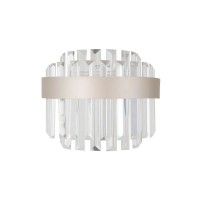 Бра, настінний світильник Italux WL-34386-1-CH-CL Horna LED 1x8W 3000K 624Lm IP20 нікелевий