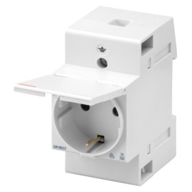 Розетка на DIN-рейку GEWISS 2P+E 250В/16А 2,5M с крышкой (GW96523)