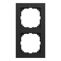 Двухместная рамка Schneider Electric M-Pure Ocean Plastic MEG4020-3603 черная матовая