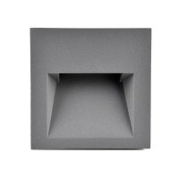 Светильник для подсветки лестницы/коридора Goldlux 313737 Q7 Led 1x3W 4000K 55Lm IP44 GR