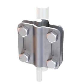 З'єднувач Leo Lightman Quadro блискавкоприймача/стержня ø16мм з дротом ø8-10мм StZn (204011)