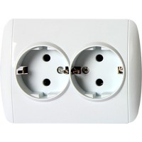 Двойная розетка E.Next e.install.stand.810DB с з/к (s035036)