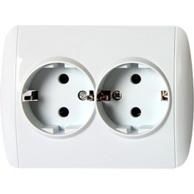 Двойная розетка E.Next e.install.stand.810DB с з/к (s035036)