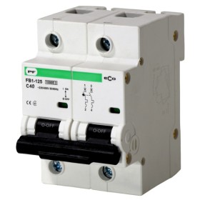 Автоматический выключатель Promfactor ECO FB1-125 2P C 40A 10кА (FB1C20040)