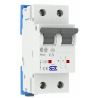 Двополюсний автомат SEZ 62 C 3А 2P (PR62C3A)