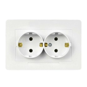 Розетка Nilson Selene біла 2-на з заземленням ( 23111025 )