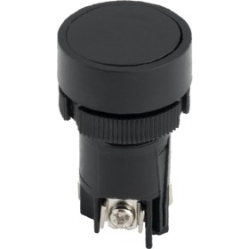 Пластикова кнопка E.Next e.mb.ea125 1NO+1NC без фіксації чорна (p0810130)