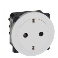 Розетка 2К+З Legrand Celiane белая