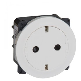 Розетка 2К+З Legrand Celiane белая