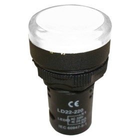 Білий LED індикатор Schrack BZ501219ME 230В