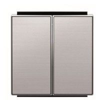 Двойная клавиша выключателя ABB Sky 2CLA851100A1401 8511 AI (сталь)