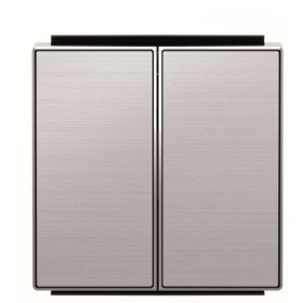 Двойная клавиша выключателя ABB Sky 2CLA851100A1401 8511 AI (сталь)
