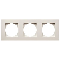 Рамка 3-местная Gunsan Eqona крем