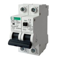 Автомат захисного відключення Promfactor FAP1-AC "C" 25А/0,03A 2P 6кА (FAP01C25030AC)