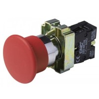 Кнопка-грибок с фиксацией CNC LAY5-ВS542 NC ø40 красная (Б00028730)