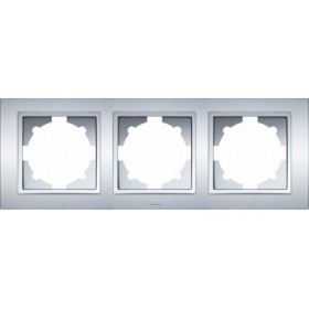 Рамка ELBI ZENA Silverline серый металлик 3-я (500-011000-227)