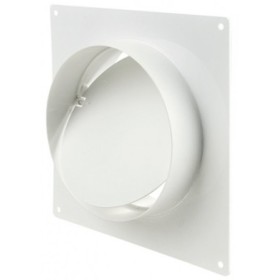 З'єднувач із зворотним клапаном та настінною пластиною Vents D100 для круглих повітроводів